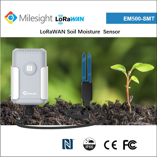 Smart Irrigation Soil Moisture & Conductivity Control EM500-SMTC LoRa