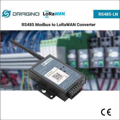 RS485-LN RS485 / Modbus to LoRaWAN Converter