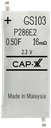 GW103F 2.3V 1100mF Prismatic Super cap