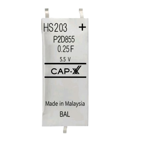 HS203F 5.5V 250mF Prismatic Super Capacitor