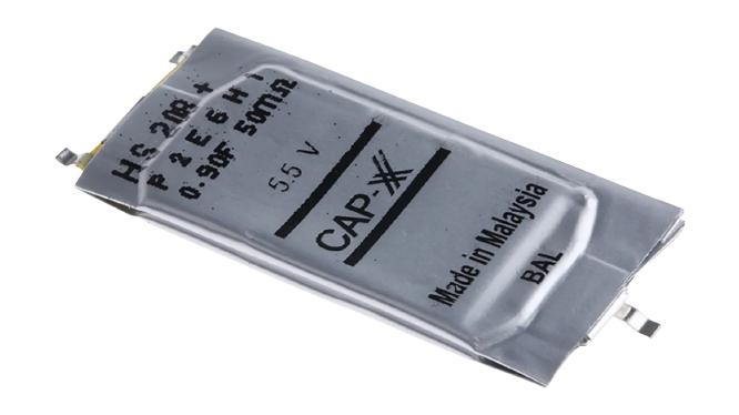 HS208F 5.5V 900mF Prismatic Super Capacitor