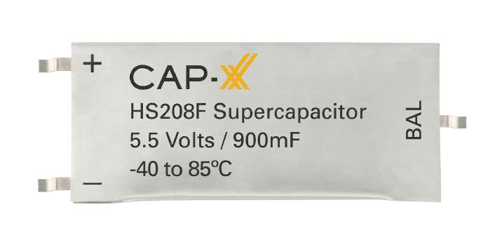 HS208F 5.5V 900mF Prismatic Super Capacitor