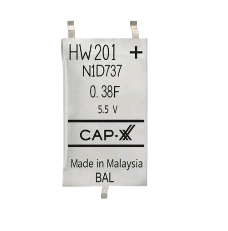 HW201F 5.5V 380mF Prismatic Super Capacitor