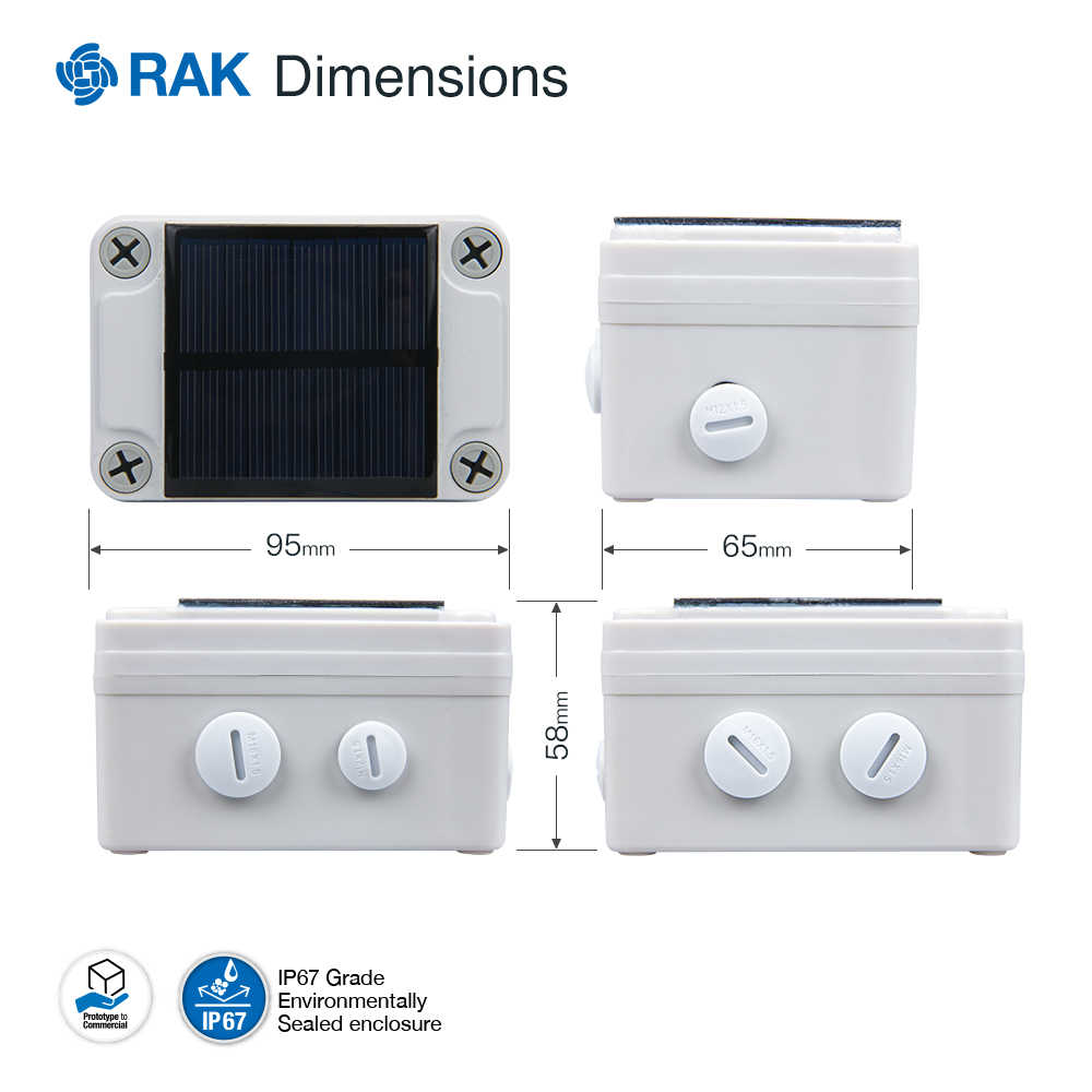 RAKBox-B2 Enclosure with solar panel