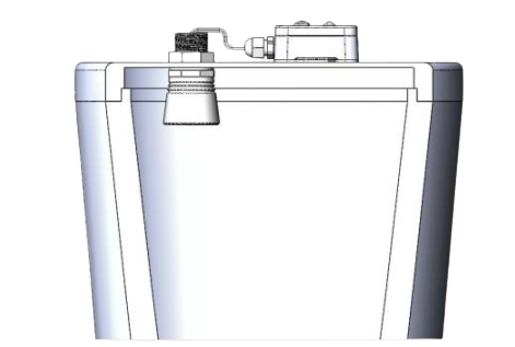 R718PE Wireless Bottom-Mounted Ultrasonic Liquid Level Sensor