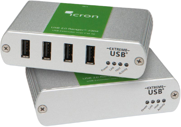 Icron Ranger 2304 4-port Cat 5e 100 meter USB 2.0 extender