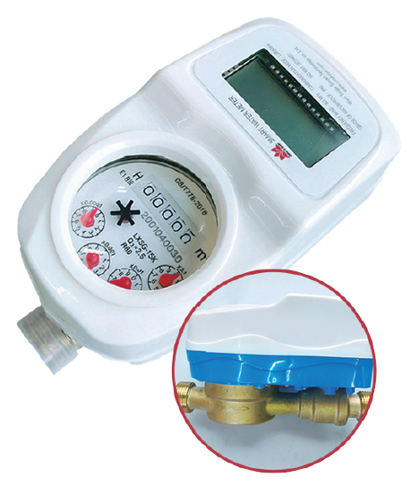 Single Flow valve-controlled LoRaWAN Smart Water Meter