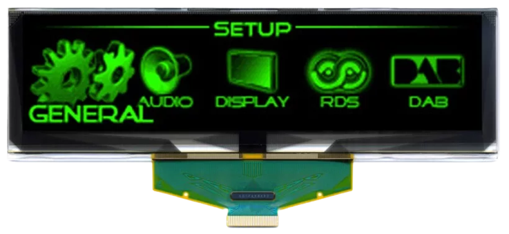 5.5 inch OLED display screen UG-5664ASGGF01, 256*64 dot matrix