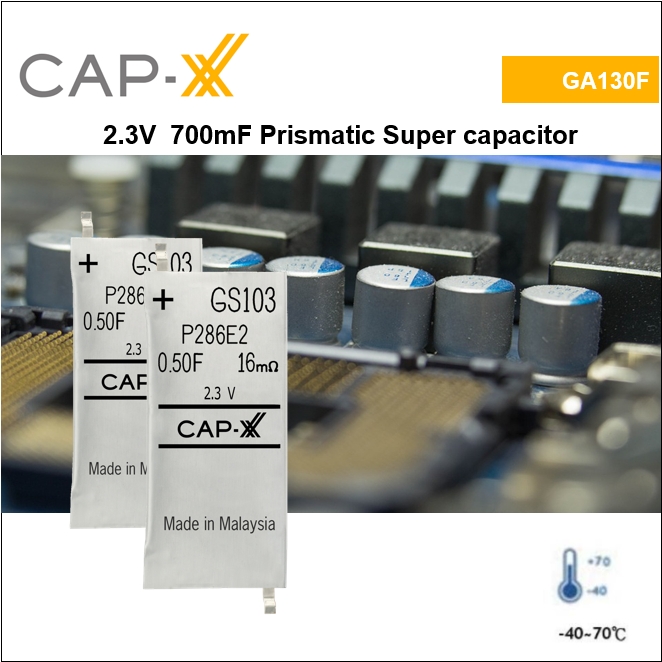 GA130F Single Cell 2.3V 700mF