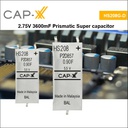 HS208G-D 2.75V 3600mF Prismatic Super Capacitor