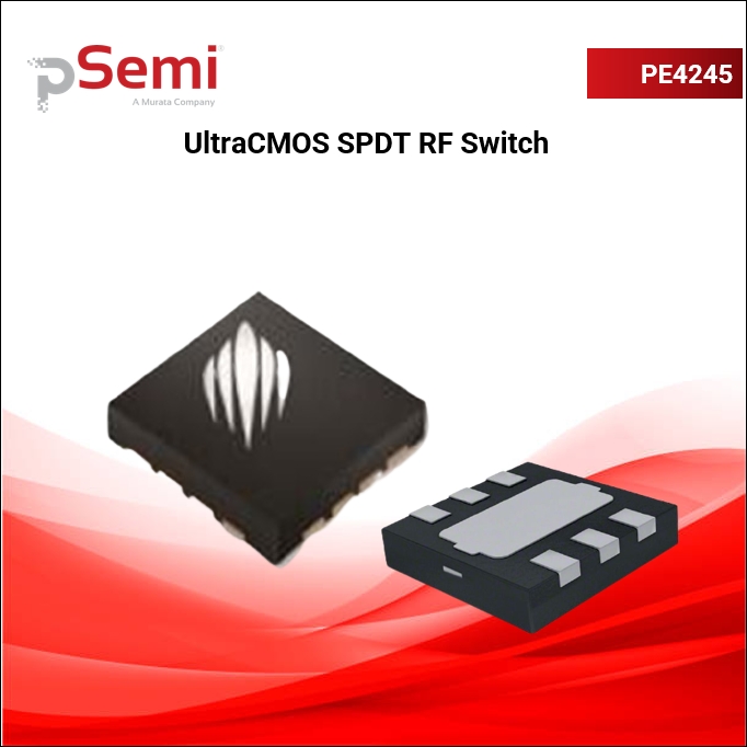 PE4245 SPDT low insertion loss RF switch