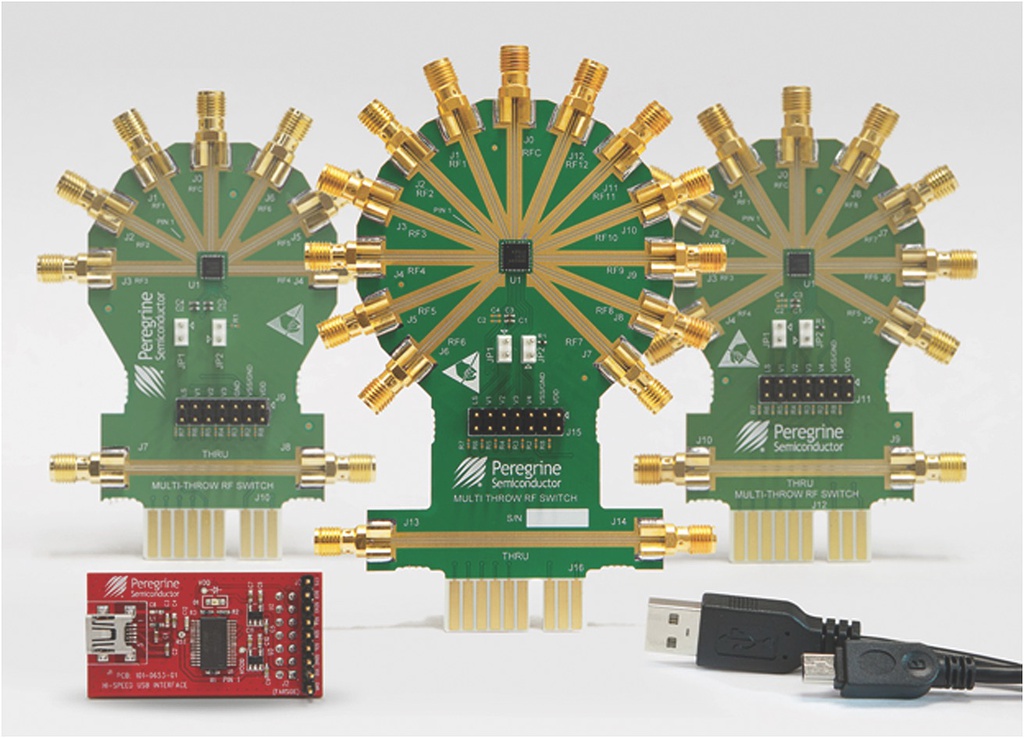 EK42462-02 UltraCMOS® SP6T RF Switch, 10 MHz–8 GHz