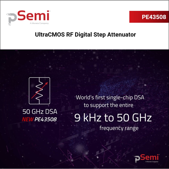 PE43508 UltraCMOS RF Digital Step Attenuator