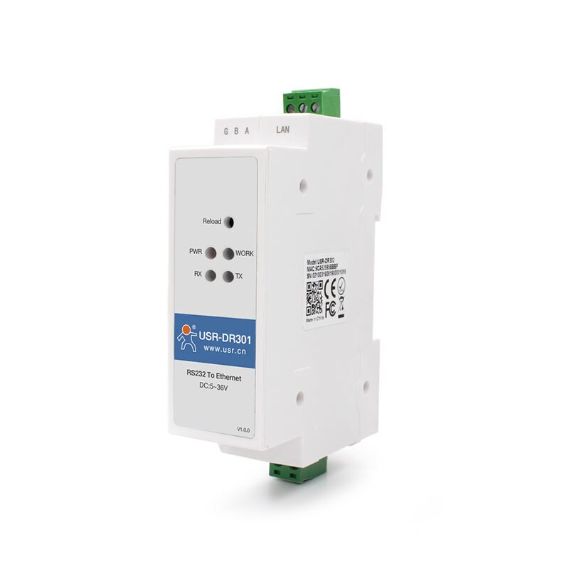 Terminal type RS232 Serial to Ethernet converter