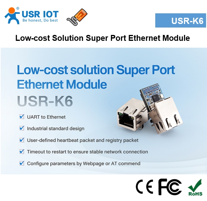 Evaluation board for USR-K6/K7 etc. module