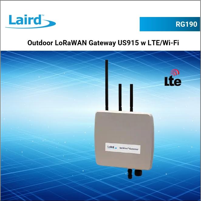 450-0190 Sentrius™ RG186 Gateway including LoRaWAN, Wi-Fi, Bluetooth &amp; Ethernet - IP67