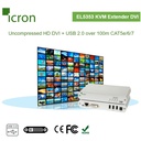 EL5353 KVM Extender DVI + USB 2.0 over 100m CAT 5e/6/7