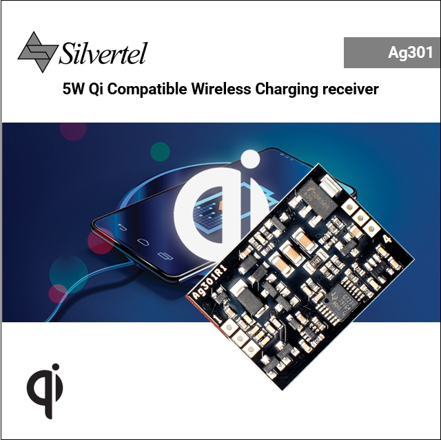 Ag301 5W, Qi-Compatible Wireless Receiver Module