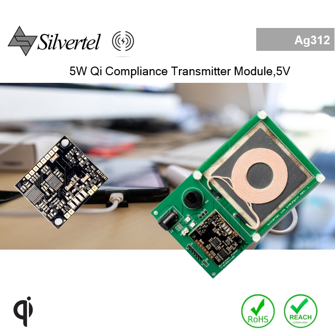 Ag312 5W, Qi-Compatible Wireless Transmitter Module
