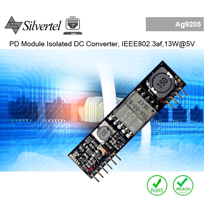 Ag9205-S PD Module, High Efficiency, Isolated DC-DC Converter