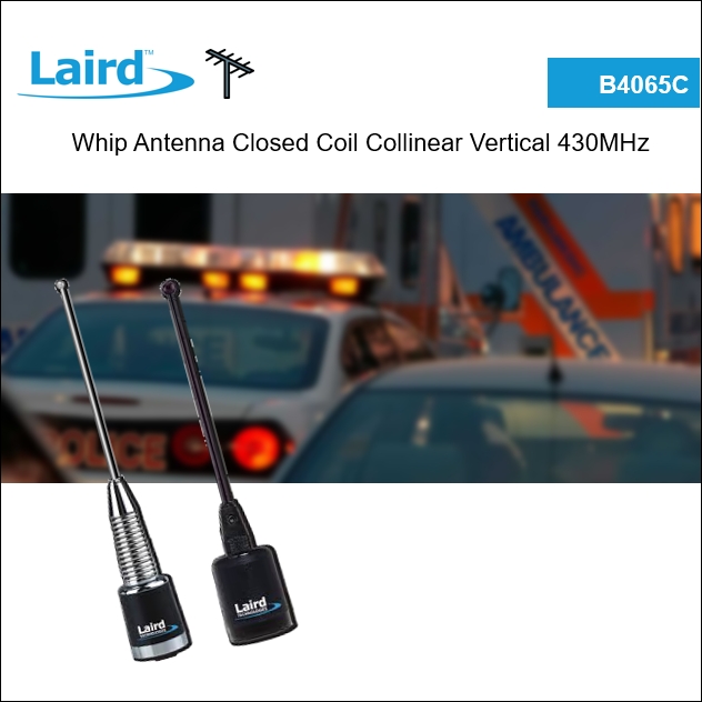 B4065C Whip Antenna Closed Coil Collinear Vertical