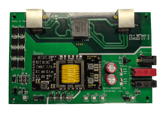 EvalAg5800 Eval Board for Ag5800 IEEE802.3bt PD Module