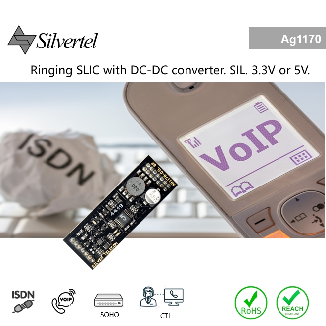 Ag1170 single Subscriber Line Interface Circuit (SLIC)
