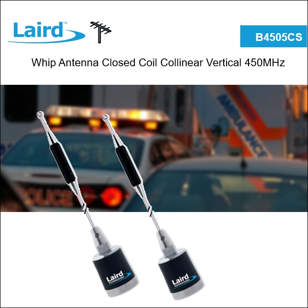 B4505CS Chrome Base Coil Half Wave Antenna - NMO Spring - 450-470 MHz ...