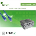 Icron Ranger 2304 4-port Cat 5e 100 meter USB 2.0 extender