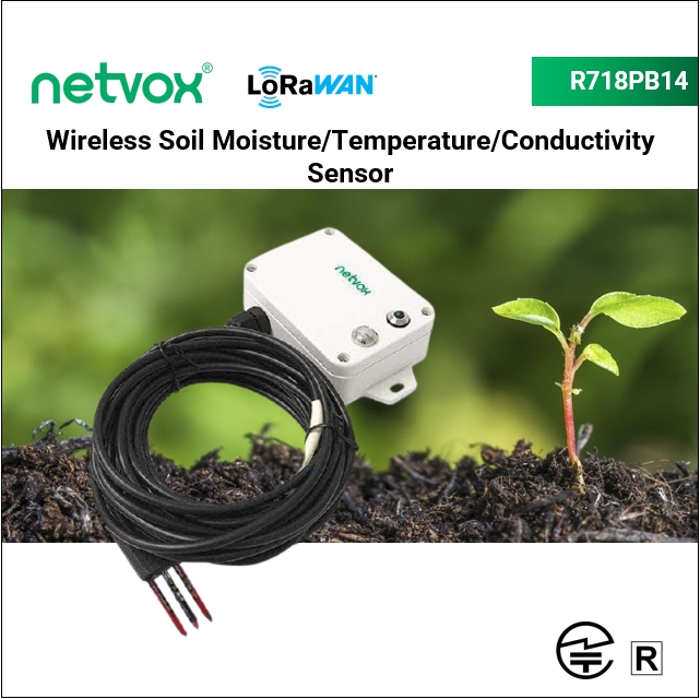 R718PB14 Wireless Soil Moisture/Temperature/Electrica/Conductivity  sensor