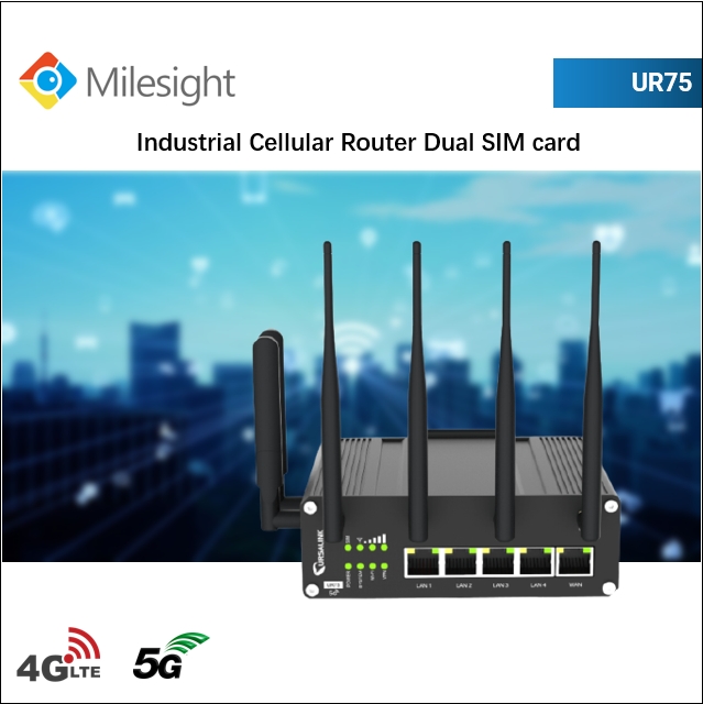 UR75 4G/5G Industrial Cellular Router Dual SIM card