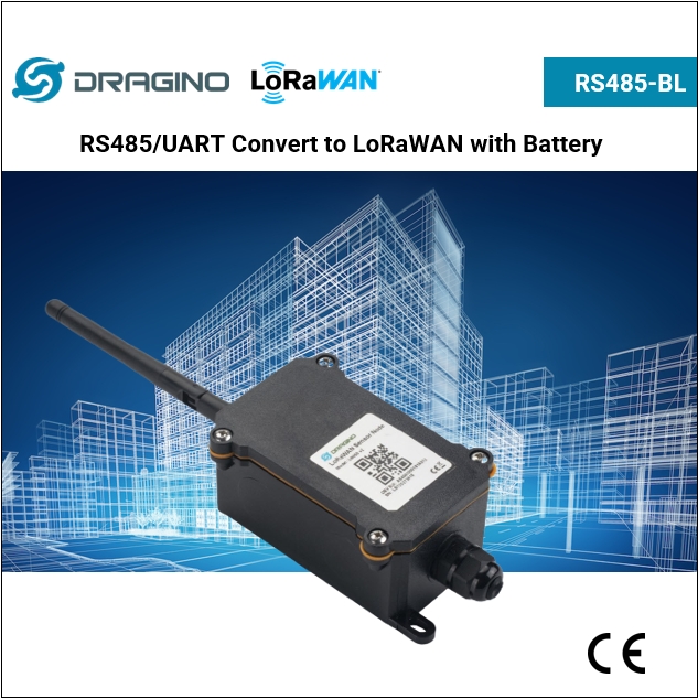 LoRaWAN RS485/UART Converter -- WaterProof Battery Powered