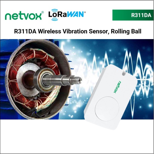 R311DA Wireless Vibration Sensor, Rolling Ball Type