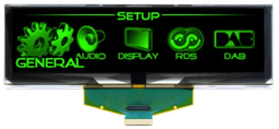 5.5 inch OLED display screen UG-5664ASGGF01, 256*64 dot matrix