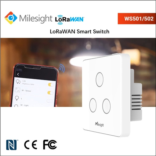 WS50x LoRaWAN Smart Switch Panel