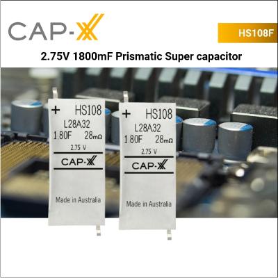 [HS108F] HS108F 2.75V 1800mF Prismatic Super capacitor