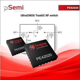 [PE42020A-X] PE42020 SPDT, TruDC™, Absorptive, 50Ω RF Switch