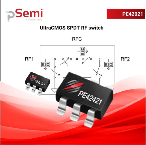 [PE42421SCAA-Z] PE42421 Reflective SPDT RF switch