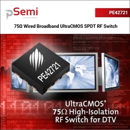 [PE42721MLBA-Z] PE42721 75Ω Wired Broadband UltraCMOS SPDT RF Switch