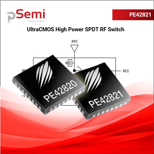 PE42821 UltraCMOS® High Power SPDT RF Switch | McCoy Components