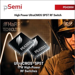 [PE42850B-X] PE42850 High Power SP5T RF Switch