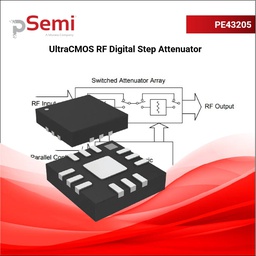 [PE43205B-Z] PE43205 Digital Step Attenuator