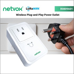 R0809A01 Wireless Plug-and-Play Power Outlet with Consumption Monitoring and Power Outage Detection
