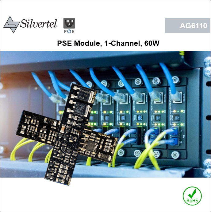 AG6110 PSE Module, 1-Channel, IEEE802.3af &amp; at