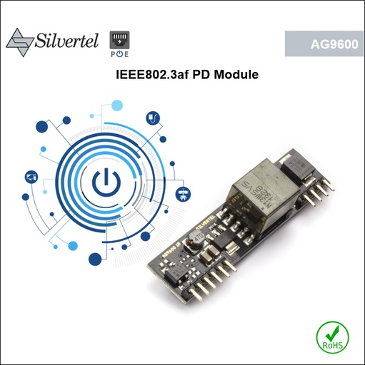 PD Module, Isolated DC-DC converter, Includes Bridge Rect diodes, IEEE802.3af compliant, 5V or 12V