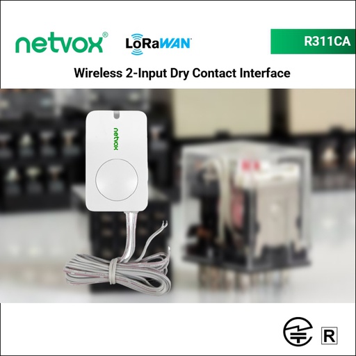 R311CA Wireless 2-Input Dry Contact Interface