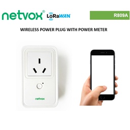 R809A Wireless Plug-and-Play Power Outlet with Consumption Monitoring