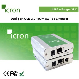 USB 2.0 Ranger® 2312 Dual port CAT 5e/6/7 100 meter extender