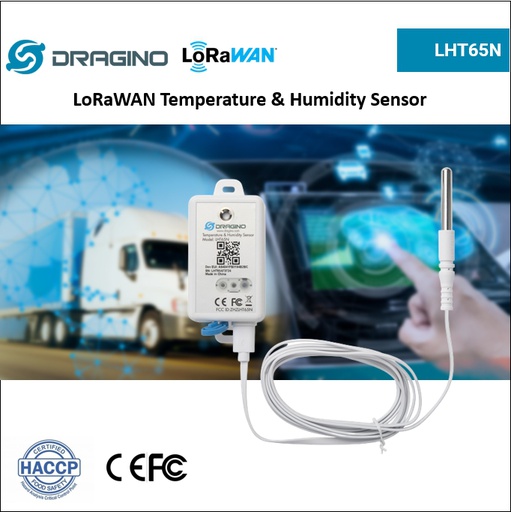 [LHT65N-AS923] LoRaWAN Temperature &amp; Humidity Sensor for Cold Chain Industrial