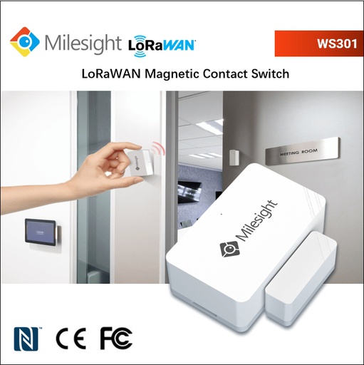 WS301 LoRaWAN Magnetic Contact Switch